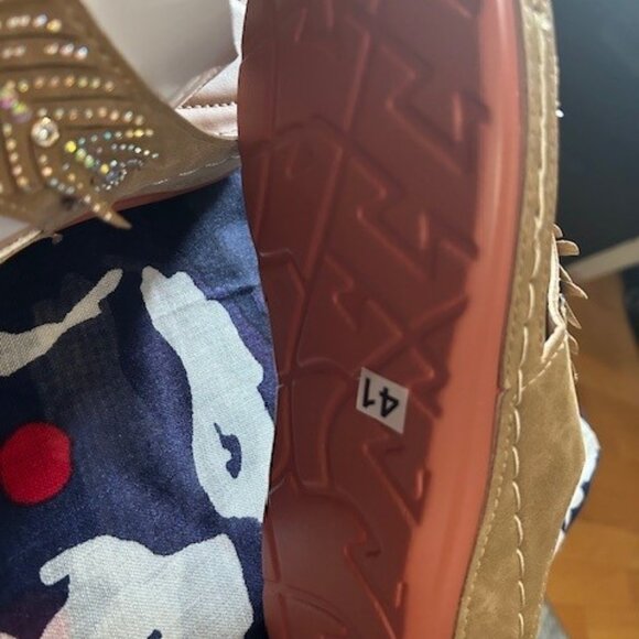 NWOT Women's Beaded Sandals choose Black or Tan both are size 9 - Picture 6 of 12